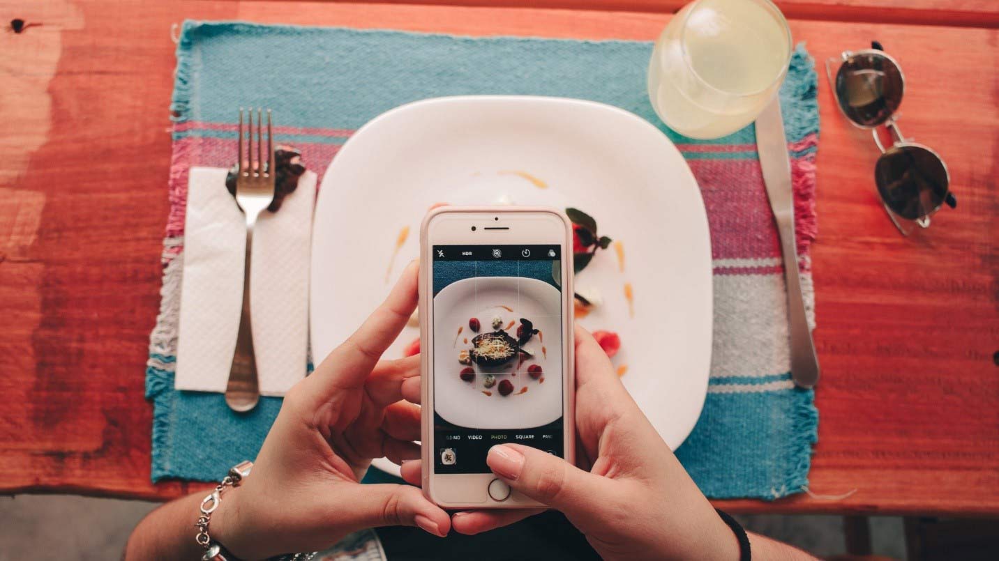 Food marketing agency taking photos of restaurant dishes