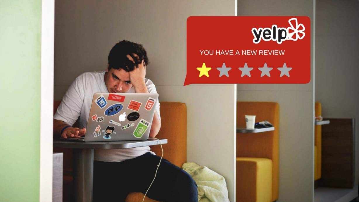 Image showing how bad reviews can require a reputation management strategy