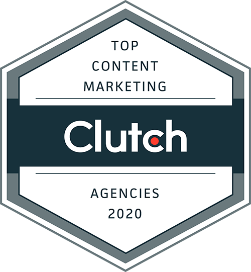 Clutch Top Content Marketing Agency 2020 Award