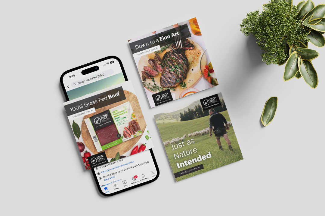 Silver Fern Farms ecom social media mockup