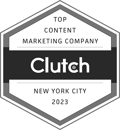 Clutch 2023 Top Content Marketing Company Award